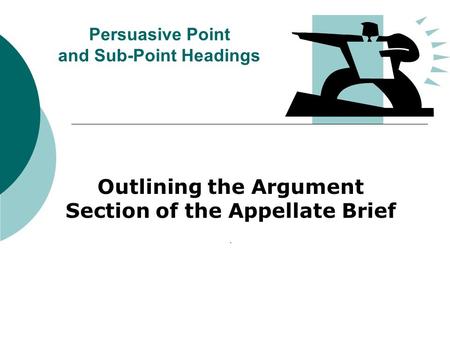 How to Write an Appellate Brief