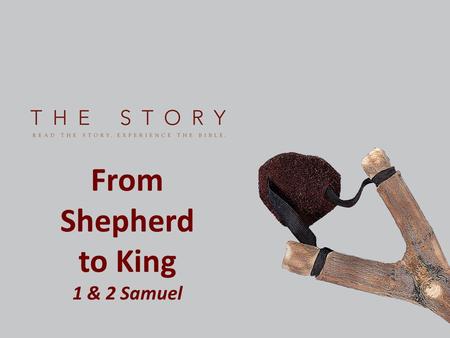 From Shepherd to King 1 & 2 Samuel.