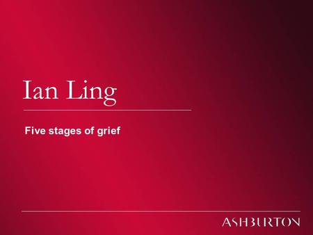Climate Change – South African Conferences 2009 Climate change Ian Ling Five stages of grief.