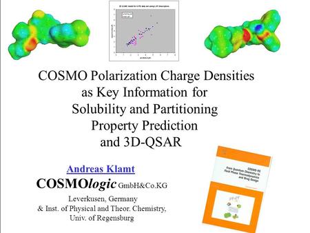 COSMO Polarization Charge Densities as Key Information for
