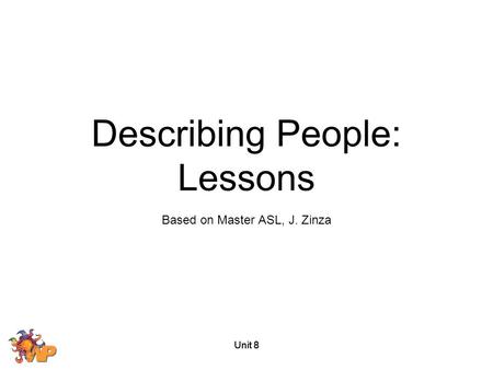 Describing People: Lessons
