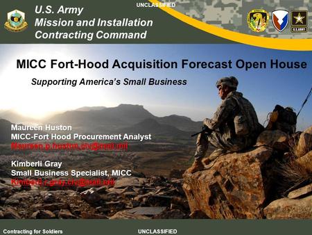 MICC Fort-Hood Acquisition Forecast Open House