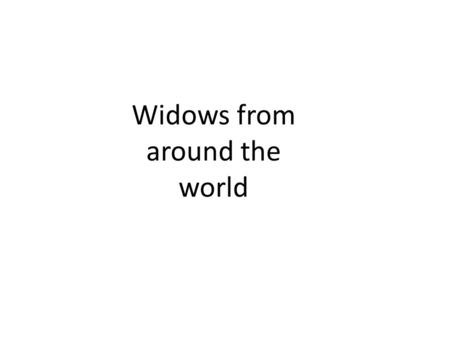 Widows from around the world. Widows and their children – Southern Sudan Slavery Fund.