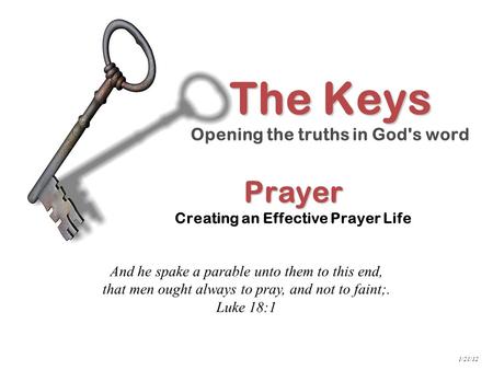 Prayer Creating an Effective Prayer Life