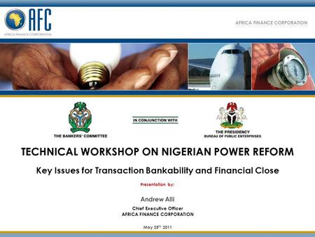 TECHNICAL WORKSHOP ON NIGERIAN POWER REFORM