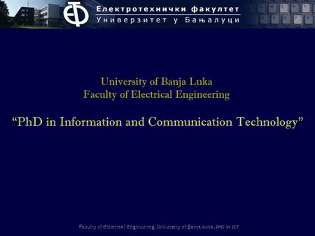 “PhD in Information and Communication Technology”
