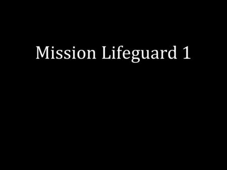 Mission Lifeguard 1. Question #1. What is the percentage of young people who have left your church (or conference)?
