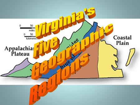 Virginia's Five Geographic Regions.