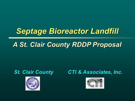 Septage Bioreactor Landfill