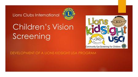 Children’s Vision Screening