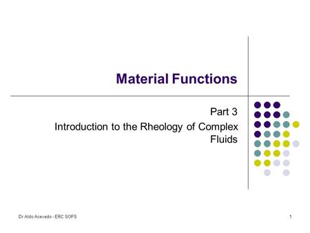 Part 3 Introduction to the Rheology of Complex Fluids