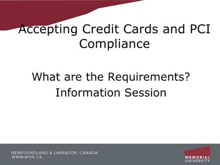 Accepting Credit Cards and PCI Compliance