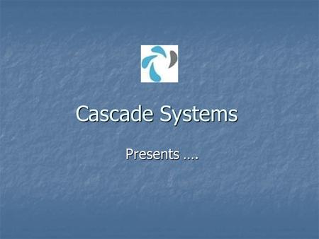 Cascade Systems Presents …. Crane Safe Load Indicator.