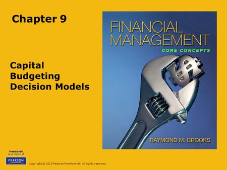 Capital Budgeting Decision Models