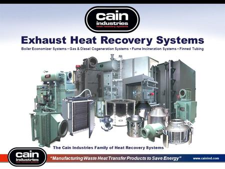 Exhaust Heat Recovery Systems