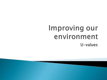 Improving our environment
