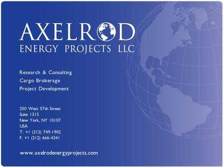 Axelrod Energy Projects LLC www.axelrodenergyprojects.com.