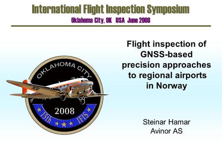 International Flight Inspection Symposium
