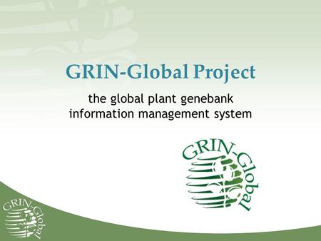 the global plant genebank information management system