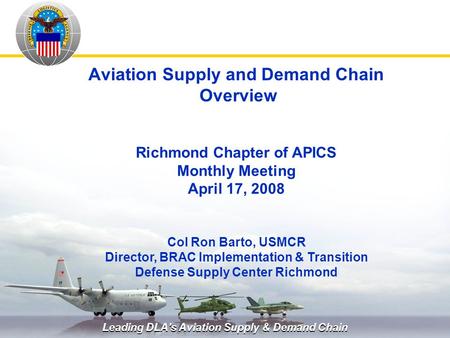 Aviation Supply and Demand Chain Overview