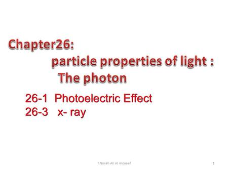 particle properties of light : The photon