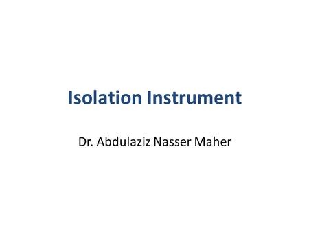 Dr. Abdulaziz Nasser Maher