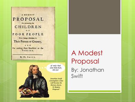 A Modest Proposal Critical Essays