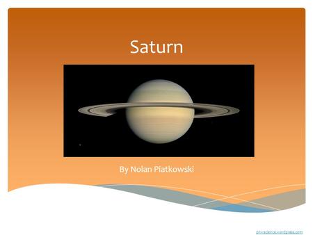 Saturn By Nolan Piatkowski pnwscience.wordpress.com.