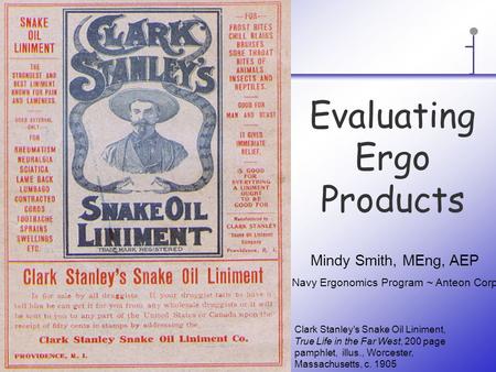Evaluating Ergo Products Clark Stanley's Snake Oil Liniment, True Life in the Far West, 200 page pamphlet, illus., Worcester, Massachusetts, c. 1905 Mindy.