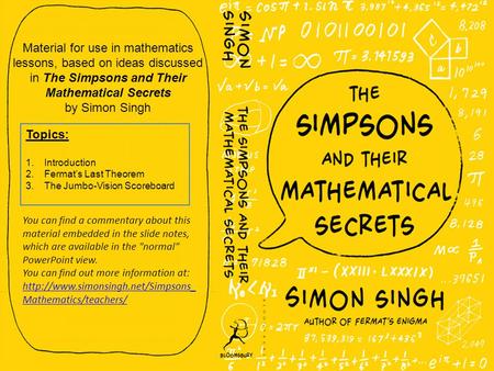 The Simpsons and their mathematical secrets