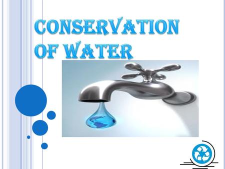 Conservation Of water.