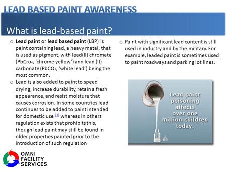 What is lead-based paint?