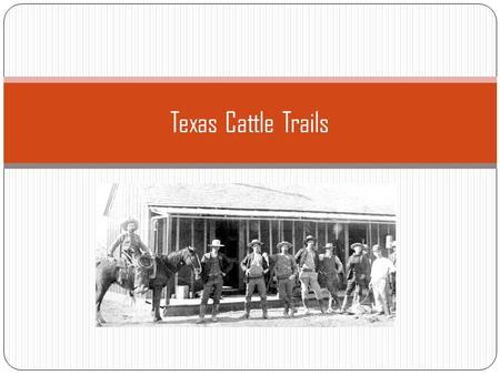 Texas Cattle Trails.