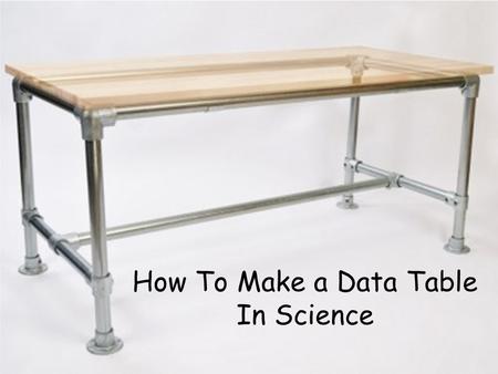 How To Make a Data Table In Science. Variables Your data table will include your manipulated variable (the “If” from your hypothesis), your responding.
