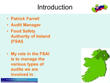 Introduction Patrick Farrell Audit Manager
