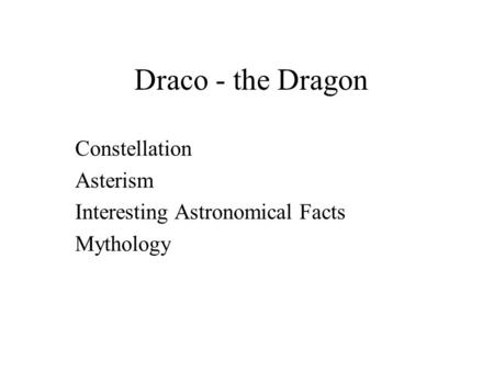 Constellation Asterism Interesting Astronomical Facts Mythology