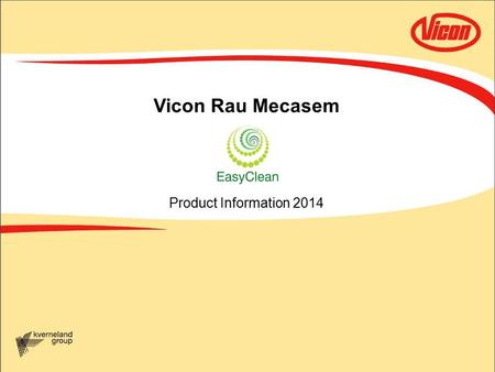 Vicon Rau Mecasem Product Information 2014