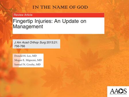 IN THE NAME OF GOD. INTRODUCTION Management of injuries to the nail bed is based on the integrity of the nail plate and nail margin.