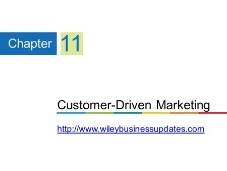 Customer-Driven Marketing