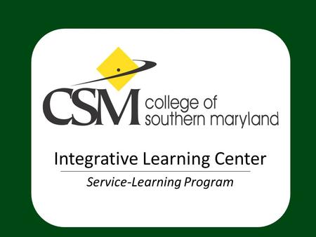 Integrative Learning Center Service-Learning Program.