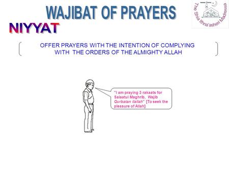WAJIBAT OF PRAYERS NIYYAT