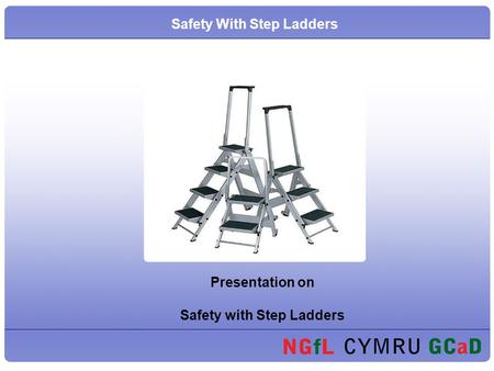 Safety With Step Ladders Presentation on Safety with Step Ladders.
