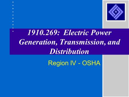 : Electric Power Generation, Transmission, and Distribution