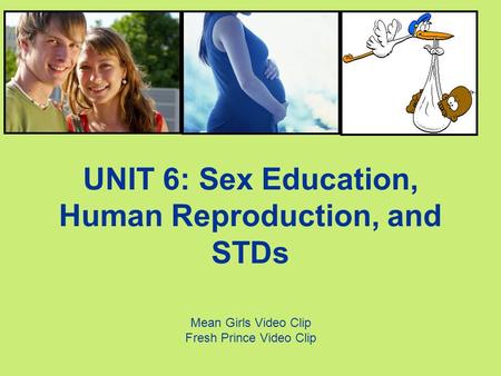 UNIT 6: Sex Education, Human Reproduction, and STDs