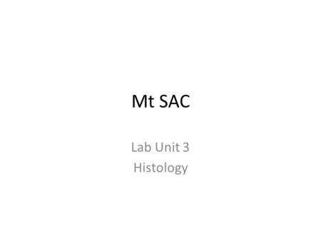 Mt SAC Lab Unit 3 Histology. Tooth Enamel Dentin Pulp.