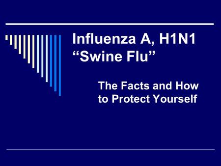 Influenza A, H1N1 “Swine Flu” The Facts and How to Protect Yourself.