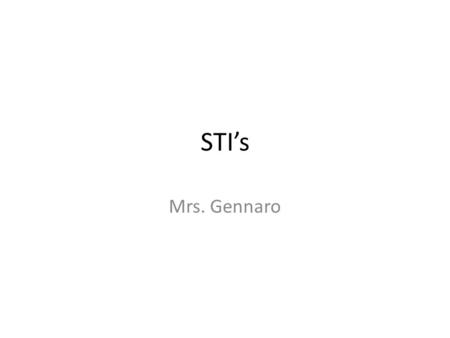 STI’s Mrs. Gennaro.