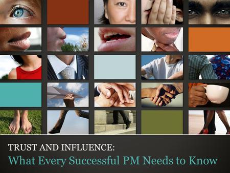 © Trusted Advisor Associates LLC, 2009 all rights reserved TRUST AND INFLUENCE: What Every Successful PM Needs to Know.