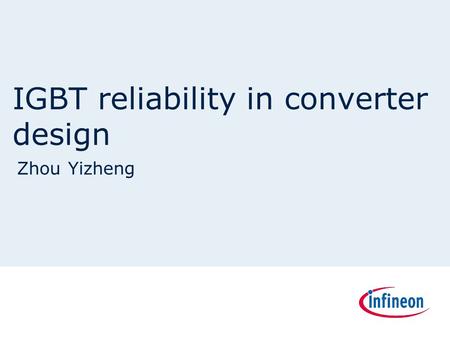 IGBT reliability in converter design