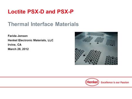 Loctite PSX-D and PSX-P Thermal Interface Materials